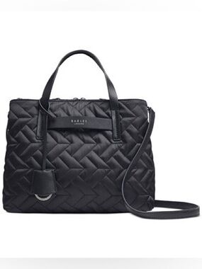 Radley London Women's Finsbury Park Quilt Medium Ziptop Satchel with Wallet